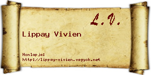 Lippay Vivien névjegykártya